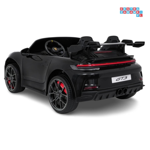[DK-P911.STRONG] Auto Porsche 911 GT3 na akumulator 2x280W 24V/10Ah Ciche silniki Bluetooth pilot - czarny