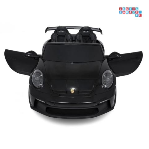 [DK-P911.STRONG] Auto Porsche 911 GT3 na akumulator 2x280W 24V/10Ah Ciche silniki Bluetooth pilot - czarny