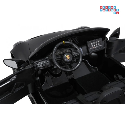 [DK-P911.STRONG] Auto Porsche 911 GT3 na akumulator 2x280W 24V/10Ah Ciche silniki Bluetooth pilot - czarny