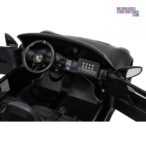 [DK-P911.STRONG] Auto Porsche 911 GT3 na akumulator 2x280W 24V/10Ah Ciche silniki Bluetooth pilot - czarny