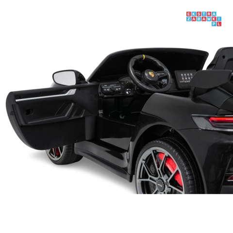 [DK-P911.STRONG] Auto Porsche 911 GT3 na akumulator 2x280W 24V/10Ah Ciche silniki Bluetooth pilot - czarny