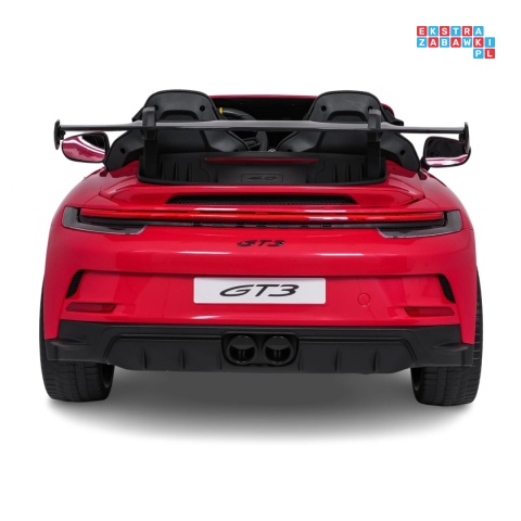 [DK-P911.STRONG] Auto Porsche 911 GT3 na akumulator 2x280W 24V/10Ah Ciche silniki Bluetooth pilot - czerwony