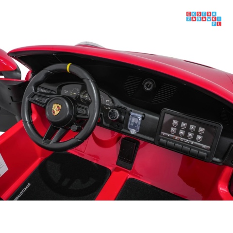 [DK-P911.STRONG] Auto Porsche 911 GT3 na akumulator 2x280W 24V/10Ah Ciche silniki Bluetooth pilot - czerwony