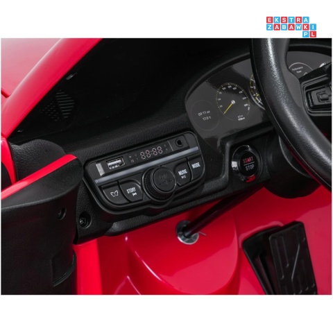 [DK-P911.STRONG] Auto Porsche 911 GT3 na akumulator 2x280W 24V/10Ah Ciche silniki Bluetooth pilot - czerwony