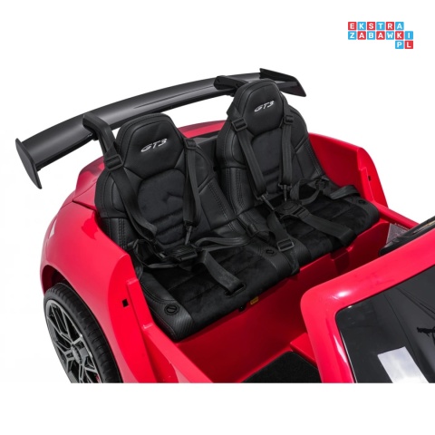 [DK-P911.STRONG] Auto Porsche 911 GT3 na akumulator 2x280W 24V/10Ah Ciche silniki Bluetooth pilot - czerwony
