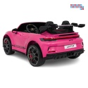 [DK-P911.STRONG] Auto Porsche 911 GT3 na akumulator 2x280W 24V/10Ah Ciche silniki Bluetooth pilot - różowy