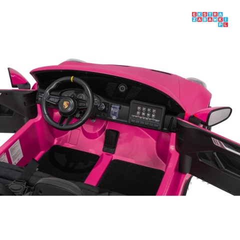 [DK-P911.STRONG] Auto Porsche 911 GT3 na akumulator 2x280W 24V/10Ah Ciche silniki Bluetooth pilot - różowy