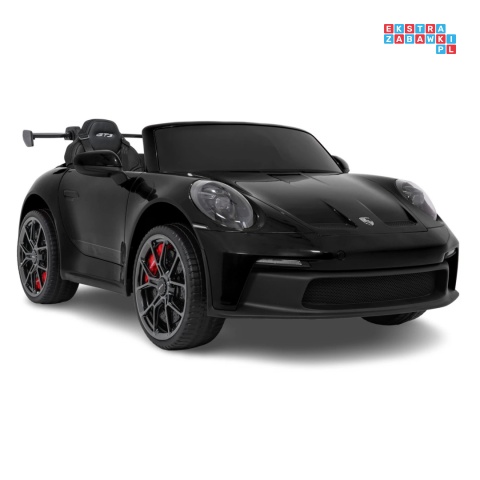 [DK-P911.STRONG.MP4] Auto Porsche 911 GT3 na akumulator 2x280W 24V/10Ah Ciche silniki Odtwarzacz MP4 - czarny