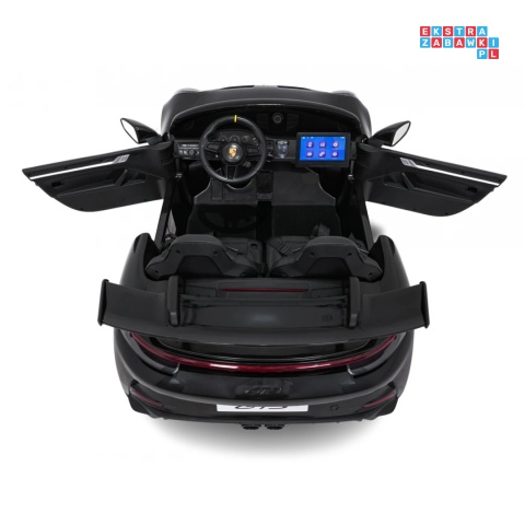 [DK-P911.STRONG.MP4] Auto Porsche 911 GT3 na akumulator 2x280W 24V/10Ah Ciche silniki Odtwarzacz MP4 - czarny