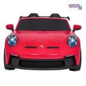 [DK-P911.STRONG.MP4] Auto Porsche 911 GT3 na akumulator 2x280W 24V/10Ah Ciche silniki Odtwarzacz MP4 - czerwony