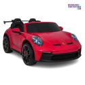 [DK-P911.STRONG.MP4] Auto Porsche 911 GT3 na akumulator 2x280W 24V/10Ah Ciche silniki Odtwarzacz MP4 - czerwony