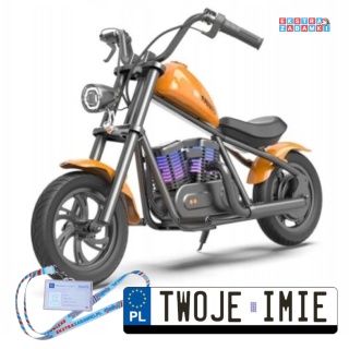 Pomarańczowy Motor Hyper Gogo Cruiser na akumulator - 22V/5.2Ah, 160W - [HG1020473]