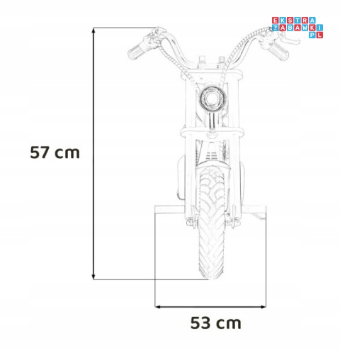 [HG1020473] Motocykl Hyper Gogo Cruiser 12 Plus na akumulator 22V/5.2Ah 160W - pomarańczowy