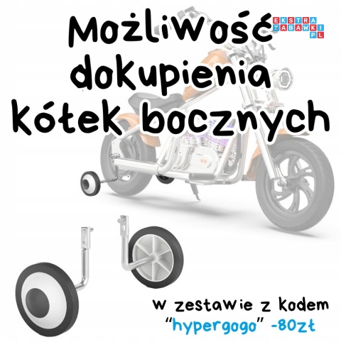[HG1034186] Motocykl Hyper Gogo Pioneer 12 Plus na akumulator 22V 160W - pomarańczowy