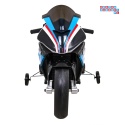 [JT5001] Motocykl BMW HP4 na akumulator 12V/7Ah 2x35W ekoskóra EVA panel dźwiękowy - niebieski