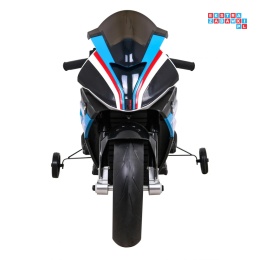 [JT5001] Motocykl BMW HP4 na akumulator 12V/7Ah 2x35W ekoskóra EVA panel dźwiękowy - niebieski