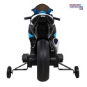 [JT5001] Motocykl BMW HP4 na akumulator 12V/7Ah 2x35W ekoskóra EVA panel dźwiękowy - niebieski
