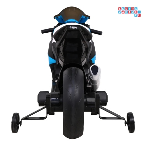 [JT5001] Motocykl BMW HP4 na akumulator 12V/7Ah 2x35W ekoskóra EVA panel dźwiękowy - niebieski