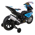 [JT5001] Motocykl BMW HP4 na akumulator 12V/7Ah 2x35W ekoskóra EVA panel dźwiękowy - niebieski