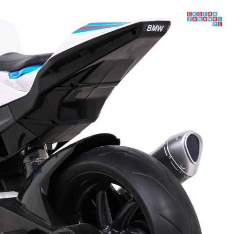 [JT5001] Motocykl BMW HP4 na akumulator 12V/7Ah 2x35W ekoskóra EVA panel dźwiękowy - niebieski