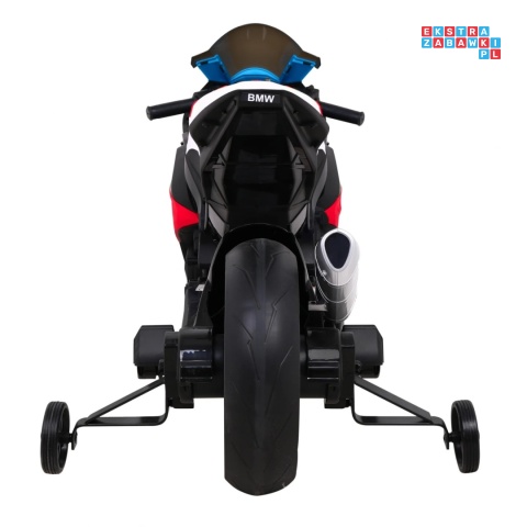 [JT5001] Motocykl BMW HP4 na akumulator 12V/7Ah 2x35W ekoskóra EVA panel dźwiękowy - czerwony