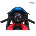 [JT5001] Motocykl BMW HP4 na akumulator 12V/7Ah 2x35W ekoskóra EVA panel dźwiękowy - czerwony