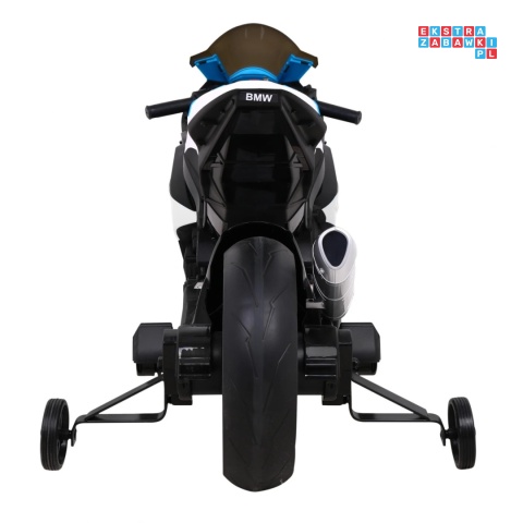 [JT5001] Motocykl BMW HP4 na akumulator 12V/7Ah 2x35W ekoskóra EVA panel dźwiękowy - biały