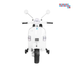 [PX150] Skuter Vespa na akumulator 12V/4.5Ah 2x25W EVA ekoskóra kluczyki - biały