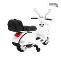 [PX150] Skuter Vespa na akumulator 12V/4.5Ah 2x25W EVA ekoskóra kluczyki - biały