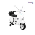 [PX150] Skuter Vespa na akumulator 12V/4.5Ah 2x25W EVA ekoskóra kluczyki - biały