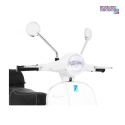 [PX150] Skuter Vespa na akumulator 12V/4.5Ah 2x25W EVA ekoskóra kluczyki - biały