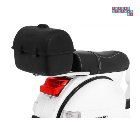 [PX150] Skuter Vespa na akumulator 12V/4.5Ah 2x25W EVA ekoskóra kluczyki - biały