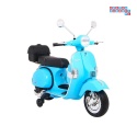 [PX150] Skuter Vespa na akumulator 12V/4.5Ah 2x25W EVA ekoskóra kluczyki - niebieski