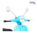 [PX150] Skuter Vespa na akumulator 12V/4.5Ah 2x25W EVA ekoskóra kluczyki - niebieski