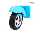 [PX150] Skuter Vespa na akumulator 12V/4.5Ah 2x25W EVA ekoskóra kluczyki - niebieski