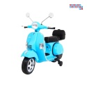 [PX150] Skuter Vespa na akumulator 12V/4.5Ah 2x25W EVA ekoskóra kluczyki - niebieski