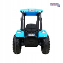 [A011A] Traktor New Holland na akumulator 24V/10AH 2x200W EVA ekoskóra pilot - niebieski