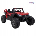 [SX1929] Buggy Clash STRONG 4x4 (2x300W + 2x35W) 24V/14Ah 16km/h EVA pilot ekoskóra - czerwony
