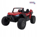 [SX1929] Buggy Clash STRONG 4x4 (2x300W + 2x35W) 24V/14Ah 16km/h EVA pilot ekoskóra - czerwony