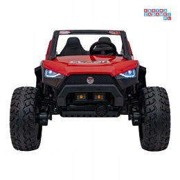 [SX1929] Buggy Clash STRONG 4x4 (2x300W + 2x35W) 24V/14Ah 16km/h EVA pilot ekoskóra - czerwony
