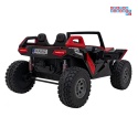 [SX1929] Buggy Clash STRONG 4x4 (2x300W + 2x35W) 24V/14Ah 16km/h EVA pilot ekoskóra - czerwony