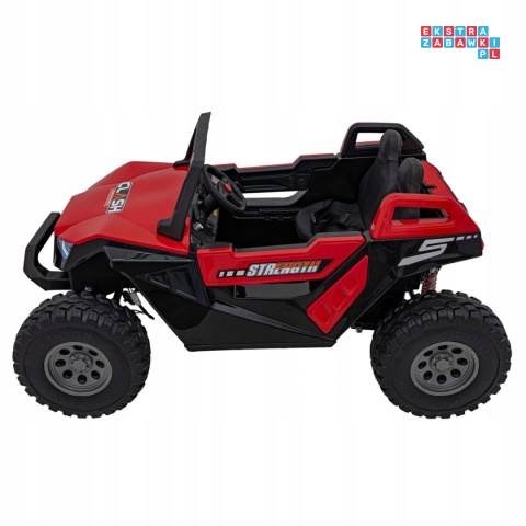 [SX1929] Buggy Clash STRONG 4x4 (2x300W + 2x35W) 24V/14Ah 16km/h EVA pilot ekoskóra - czerwony