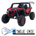 [XMX-603B] Duży Buggy SUPERSTAR UTV-MX 2000N dwuosobowy, wersja 300W 4x75W, 24V/9Ah pilot, pokrowiec, LED, MP3 - czerwony