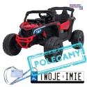 [CA003] Mocny Maverick ATV CAN-AM Buggy 4X200W 24V/10Ah EVA, pokrowiec, pilot LED, MP3, BT - czerwony
