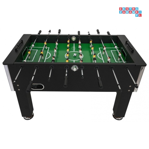 [F56300] Duży solidny stół do gry w piłkarzyki 45kg - czarny