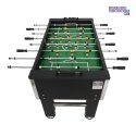 [F56300] Duży solidny stół do gry w piłkarzyki 45kg - czarny