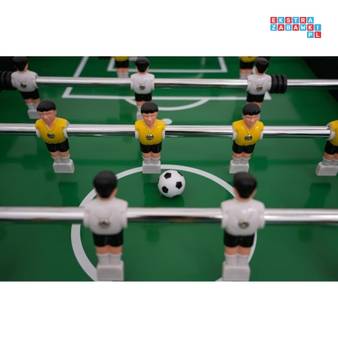 [F56300] Duży solidny stół do gry w piłkarzyki 45kg - czarny