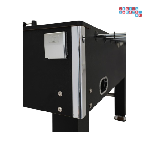 [F56300] Duży solidny stół do gry w piłkarzyki 45kg - czarny