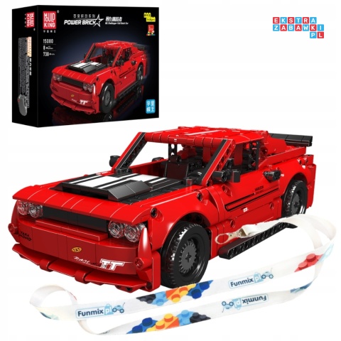 [15080S] Klocki 763 el. Auto technic Challenger American Muscle Car Mould King