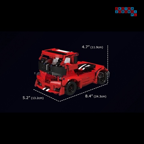 [10076] Klocki 718 el. Auto Technic pojazd 3w1 samolot ciężarówka kreatywne Mould King